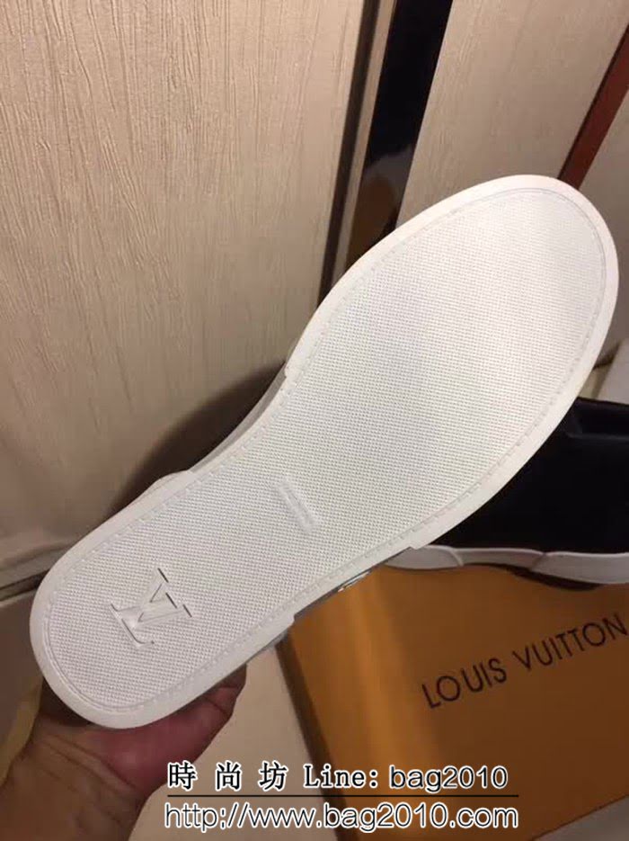 路易威登LV 頂級代購 2018專櫃同步男士高幫休閒板鞋 8FX1490